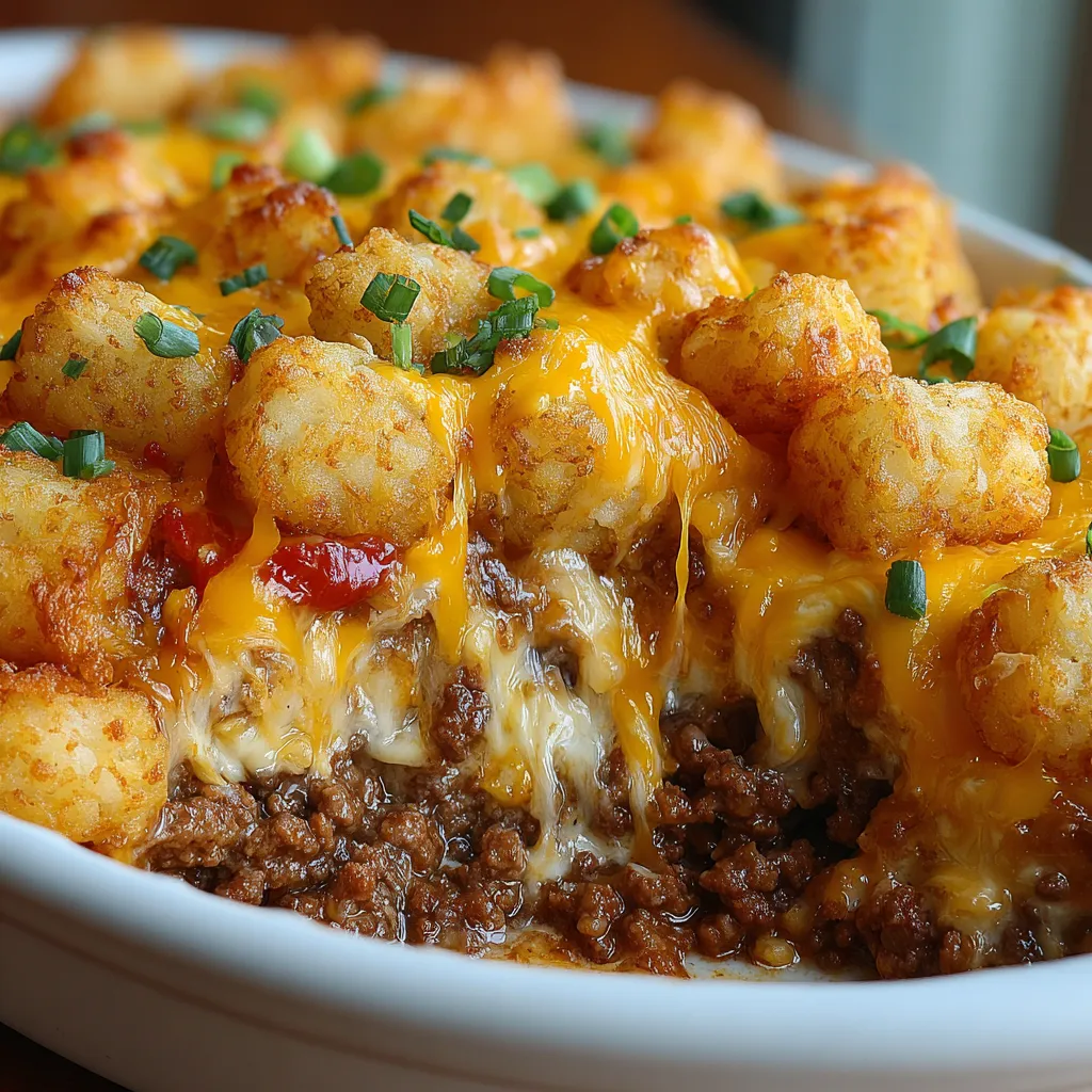 Cheesy Tater Tot Casserole