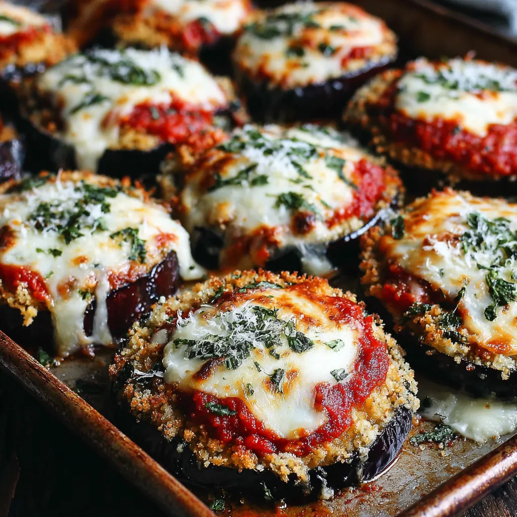 Sheet Pan Eggplant Parmesan