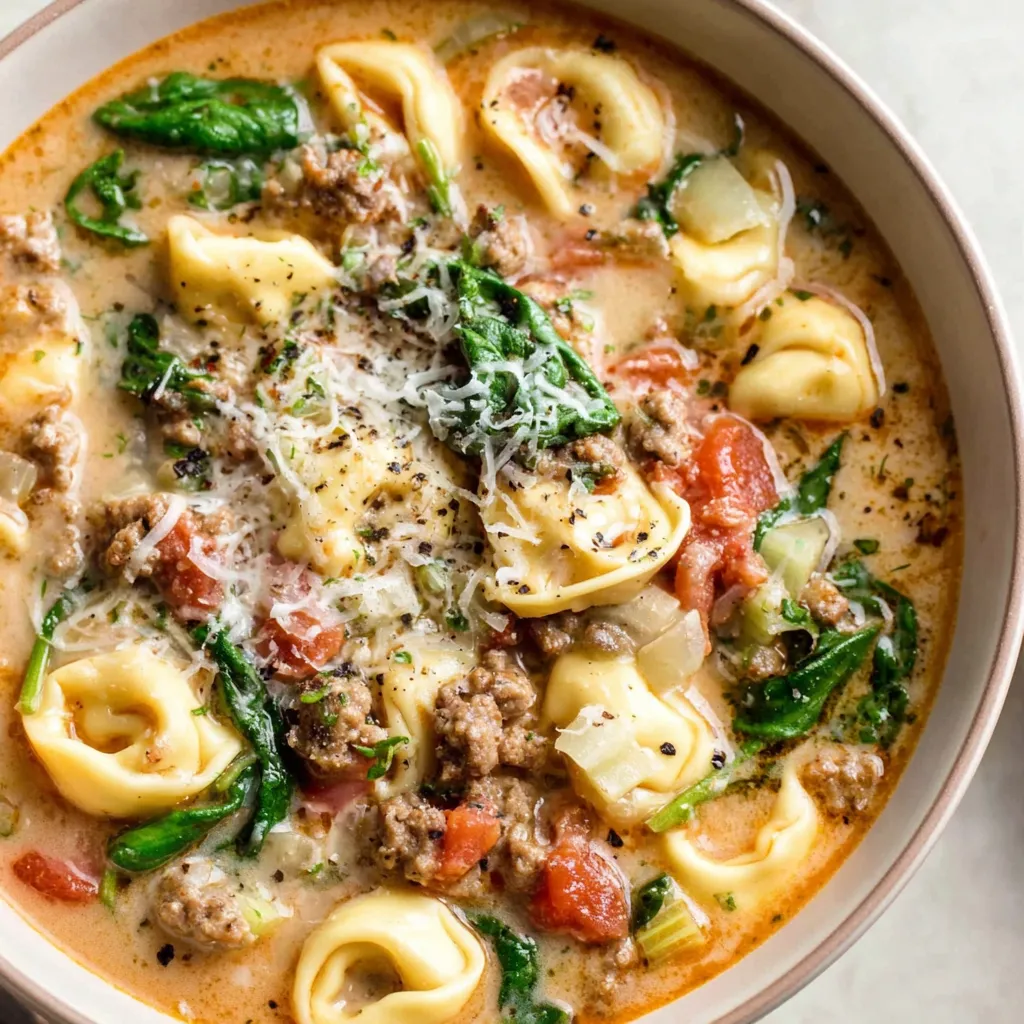 Italian Sausage Tortellini Soup