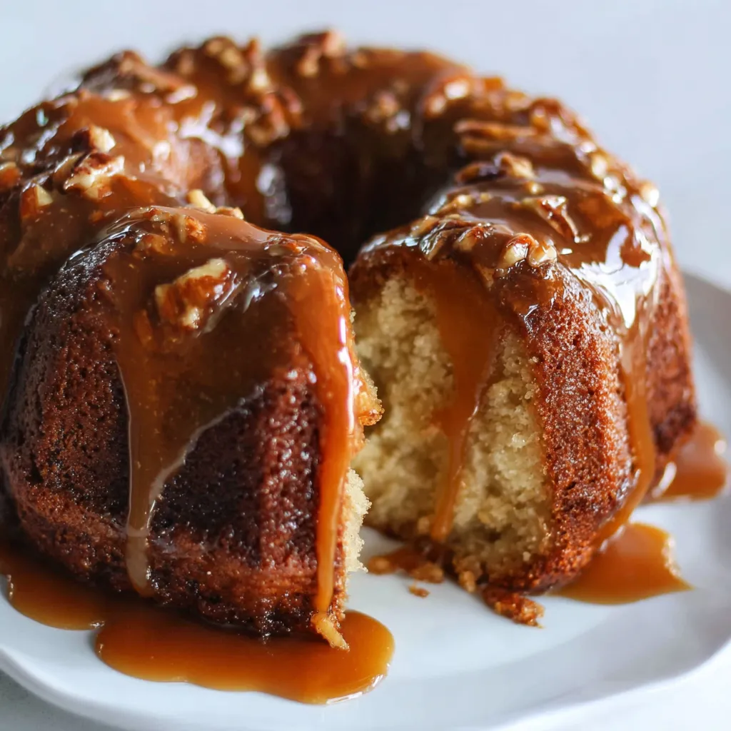 Caramel Apple Bundt Cake