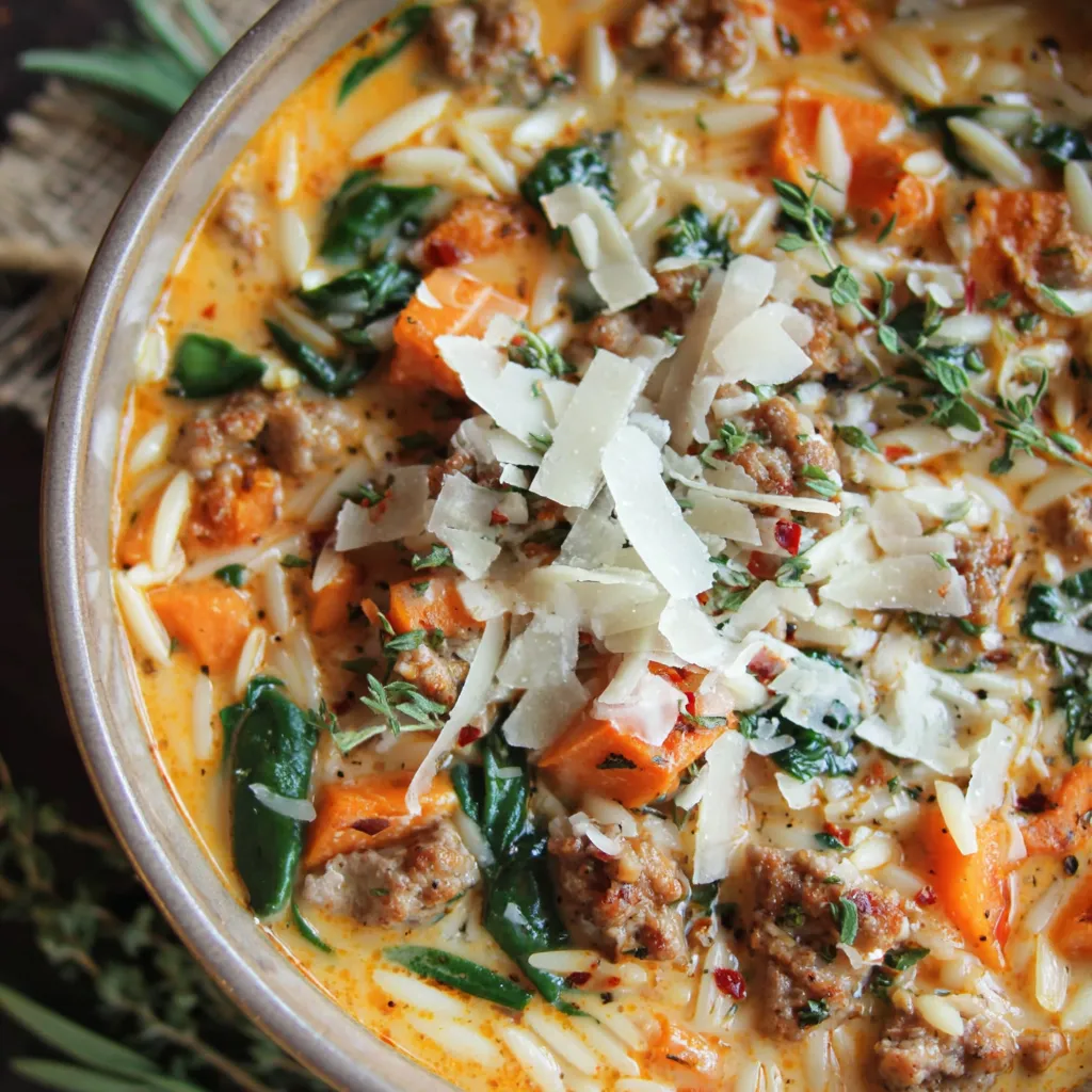 Creamy Butternut Squash and Sausage Soup (30-Minute, One-Pot)