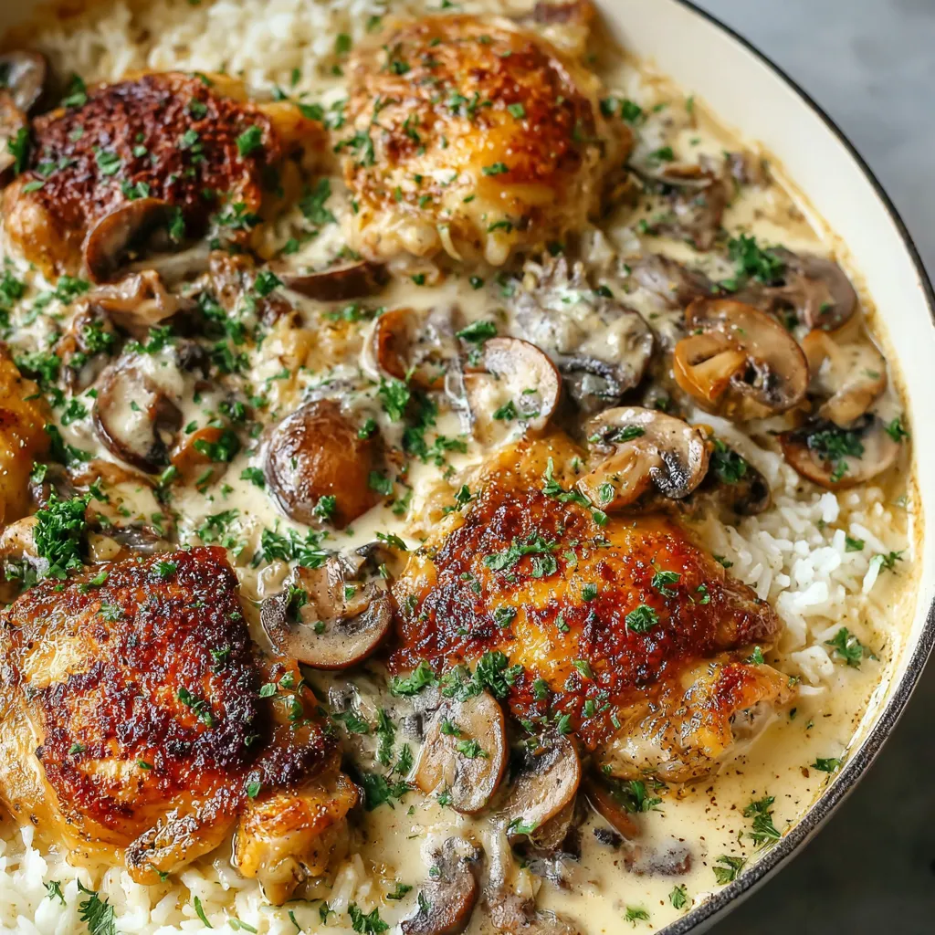 Smothered Chicken and Rice