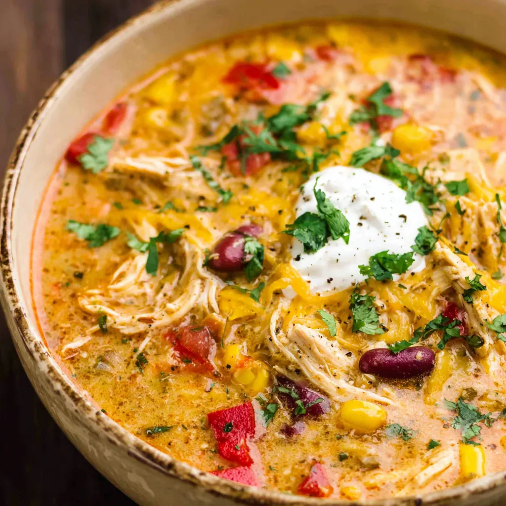Crock Pot Chicken Tortilla Soup