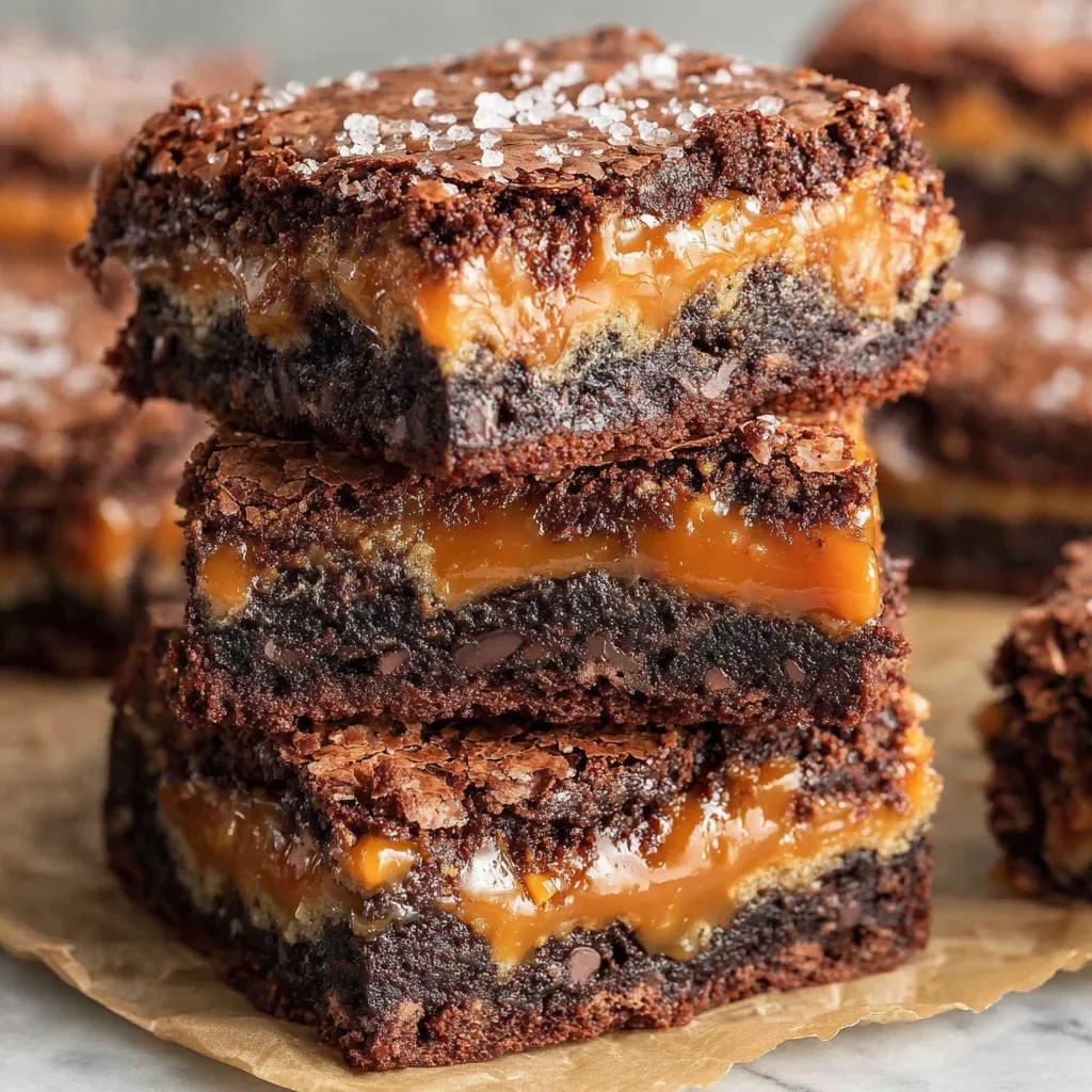 Decadent Caramel Brownies