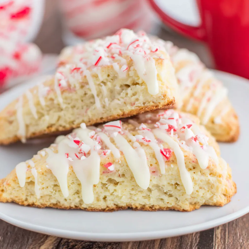 White Chocolate Peppermint Scones