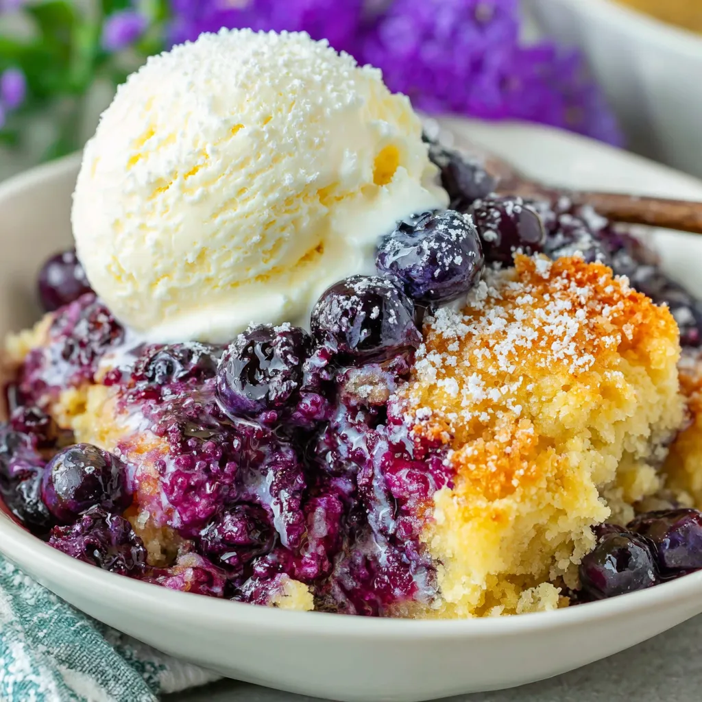 The Best Blueberry Cobbler