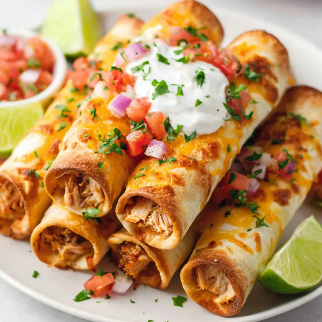 Crispy Chicken Taquitos