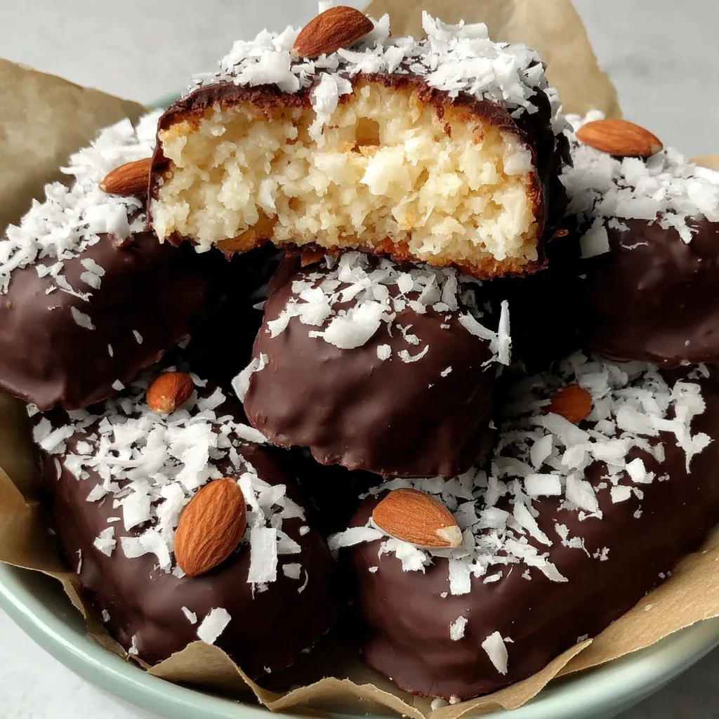 5-Ingredient Homemade Almond Joy Candy Bars