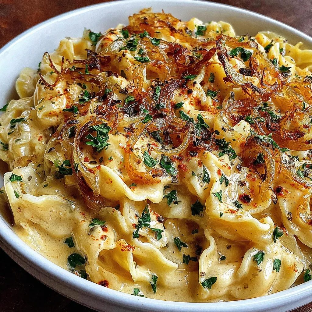 French Onion Creamy Pasta