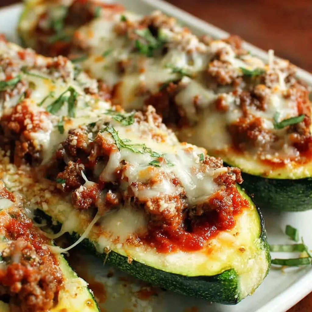 Easy Stuffed Zucchini Boats