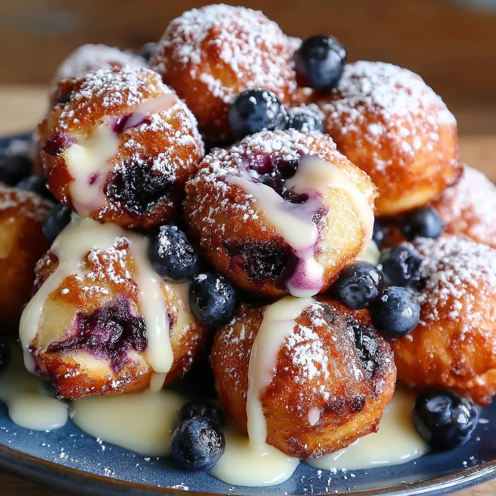 Baked Blueberry Fritter Bites