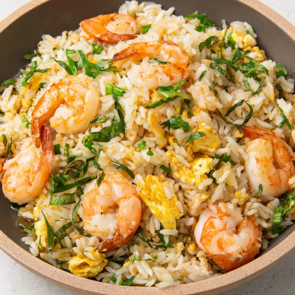 Garlic Butter Shrimp Fried Rice