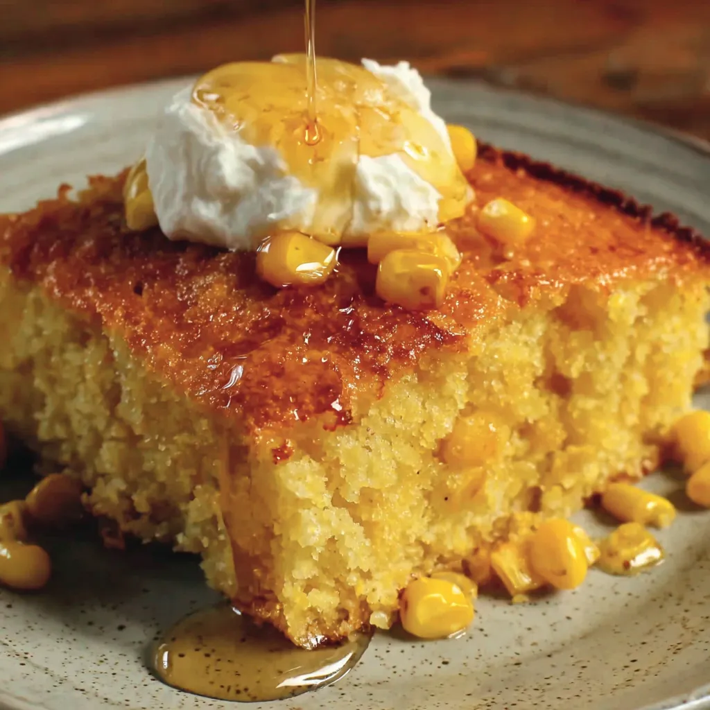 Sweet Honey Cornbread Casserole