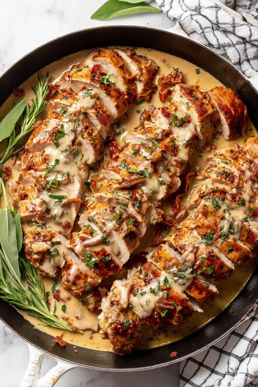 Searing pork medallions in skillet
