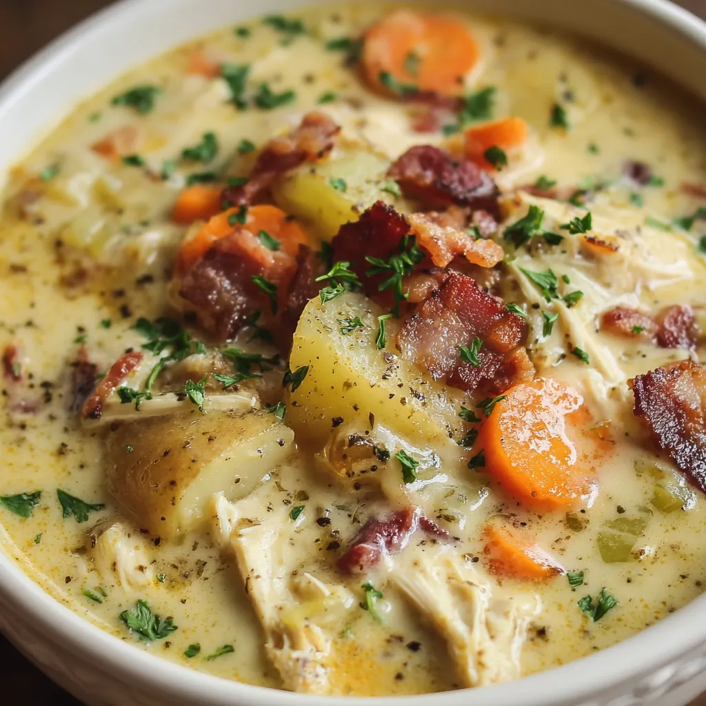 Hearty Chicken Potato Soup