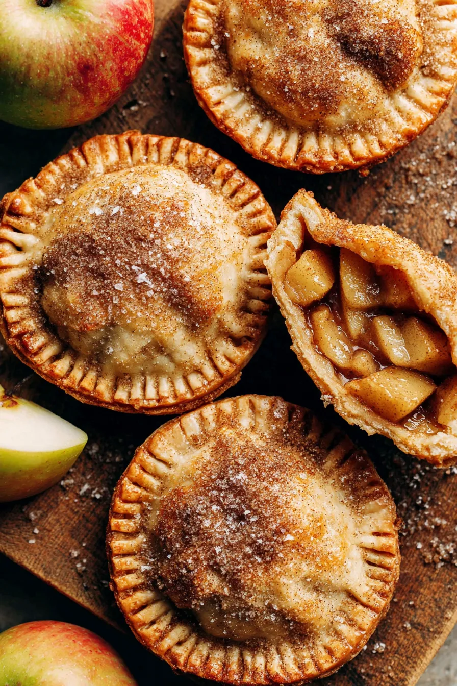 Close-up of a hand pie edge and filling