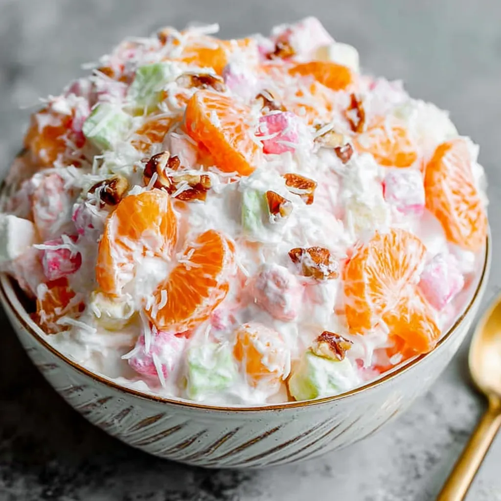 Classic Ambrosia Salad (Gusteen)