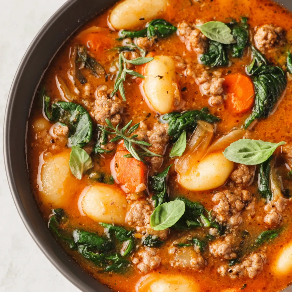 Sausage Gnocchi Soup