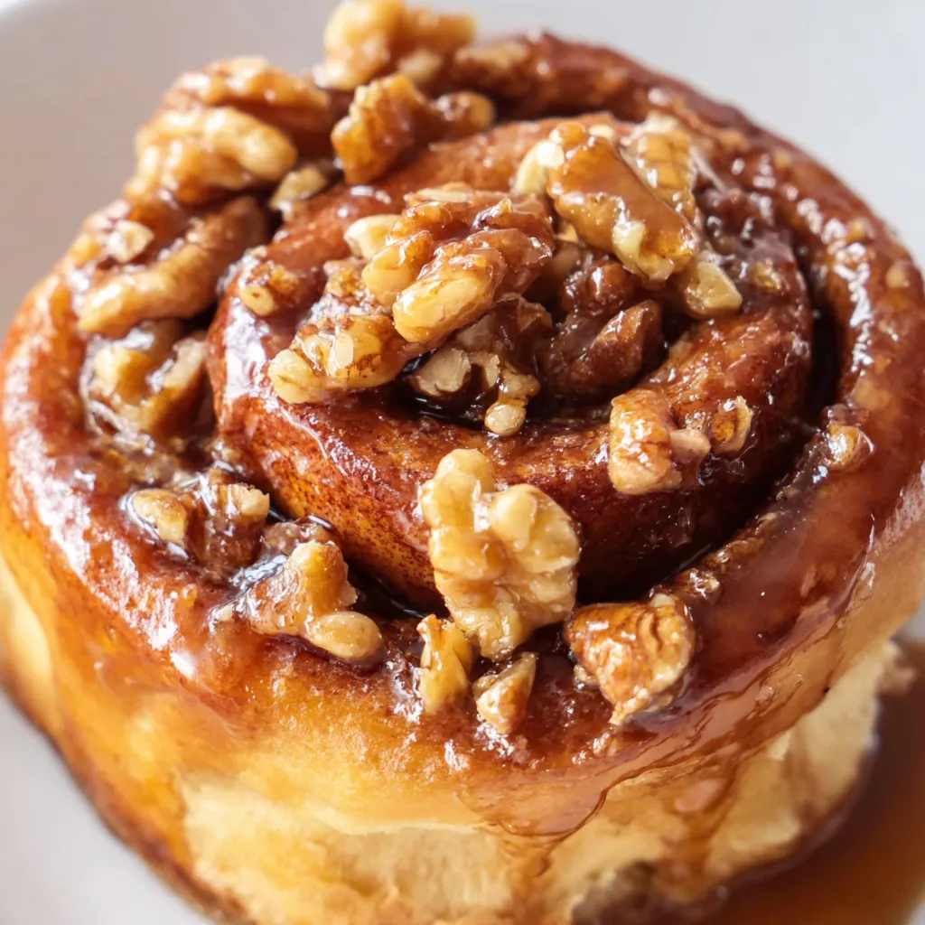 Cinnamon Maple Walnut Sticky Buns