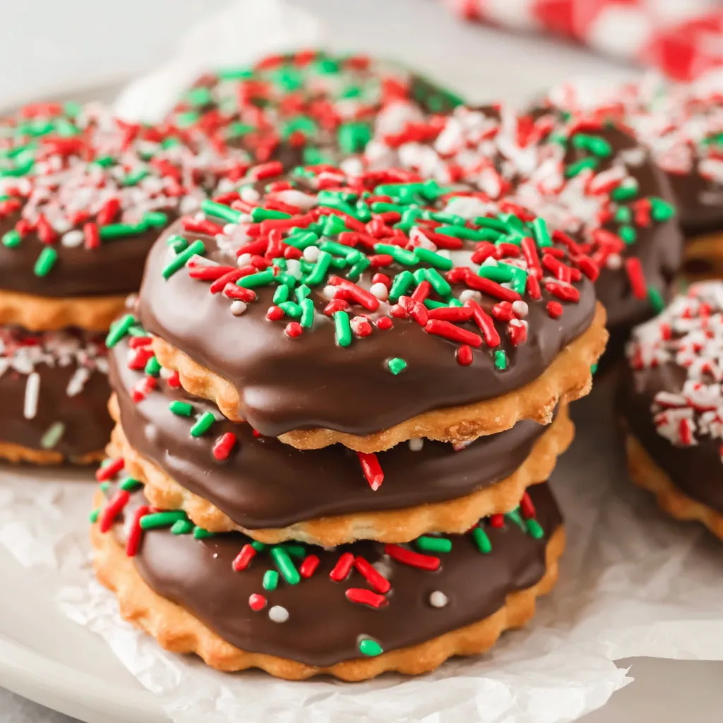 Thin Mint Ritz Cracker Cookies