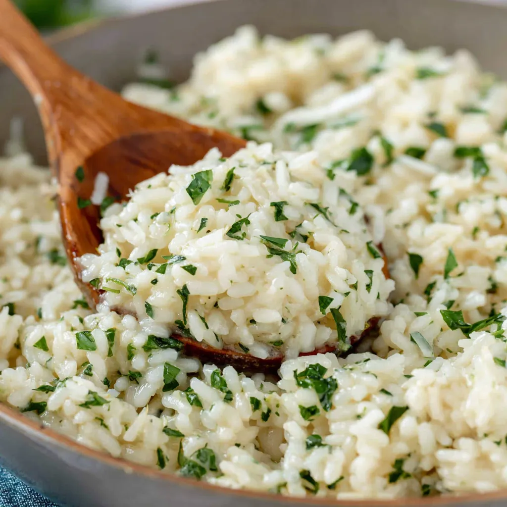 Easy Garlic Parmesan Risotto