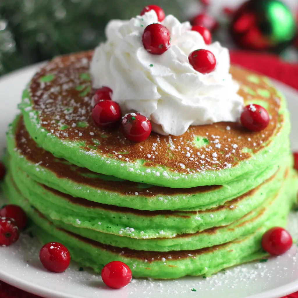 Grinch Pancakes