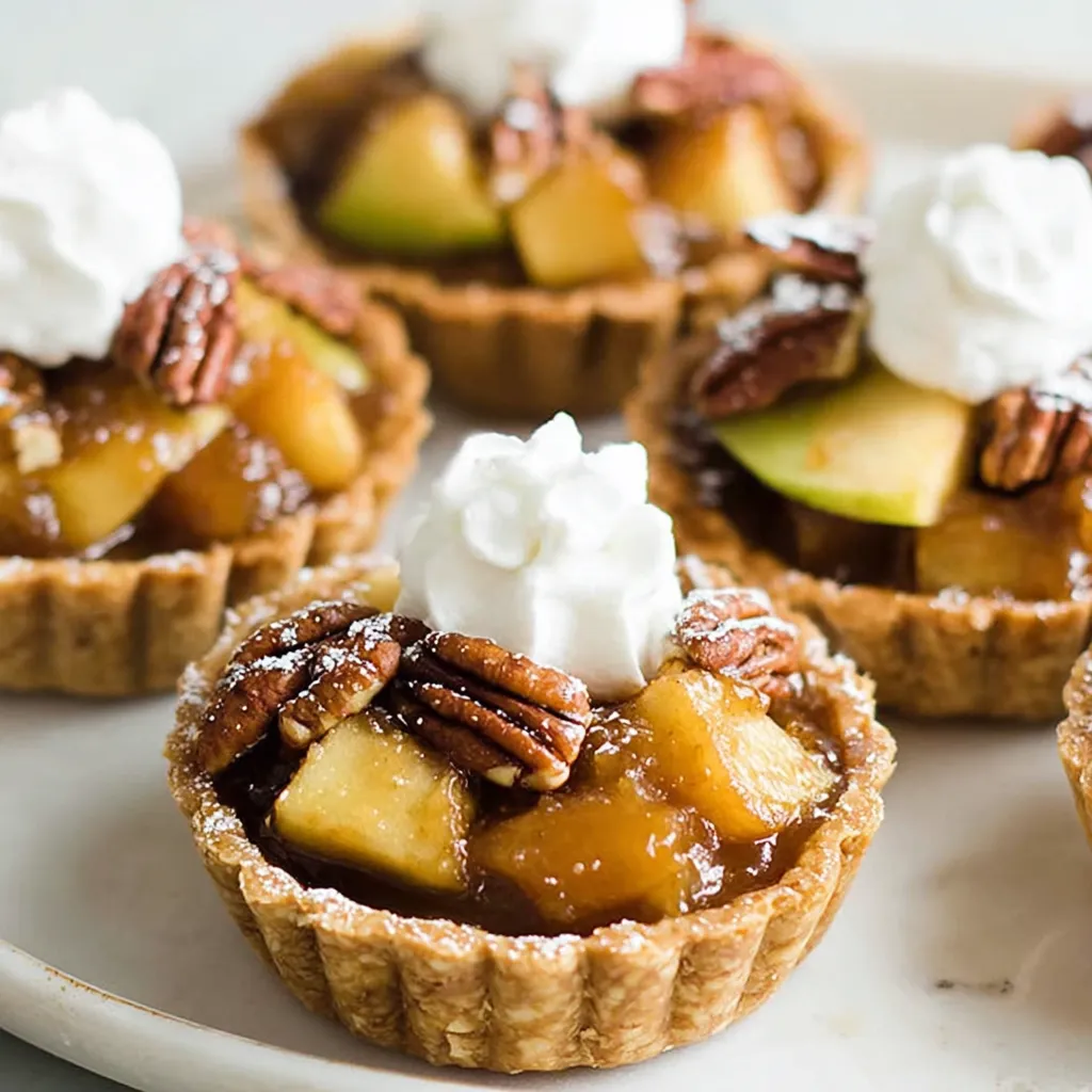 No Bake Caramel Apple Tartlets (Vegan, Gluten Free, Dairy Free)