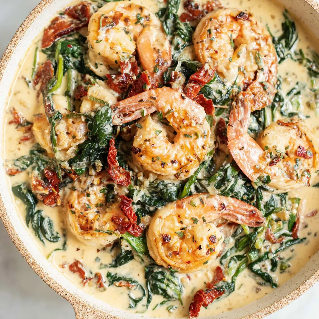 Creamy Tuscan Garlic Shrimp