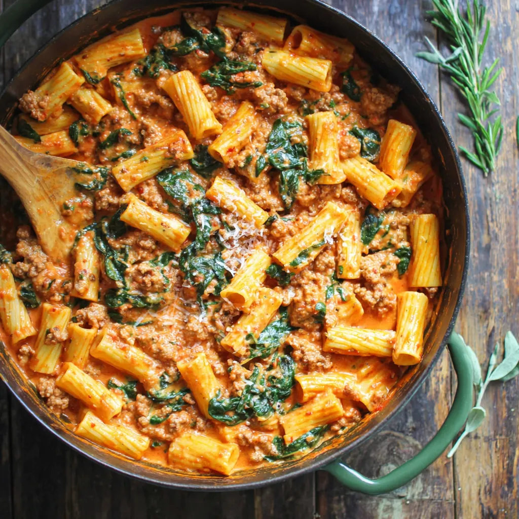 Creamy Sausage Rigatoni (One-Pan, 30-Minute Meal)