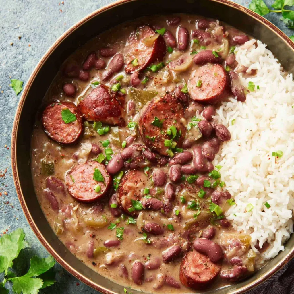 Louisiana-Style Red Beans and Rice with Andouille