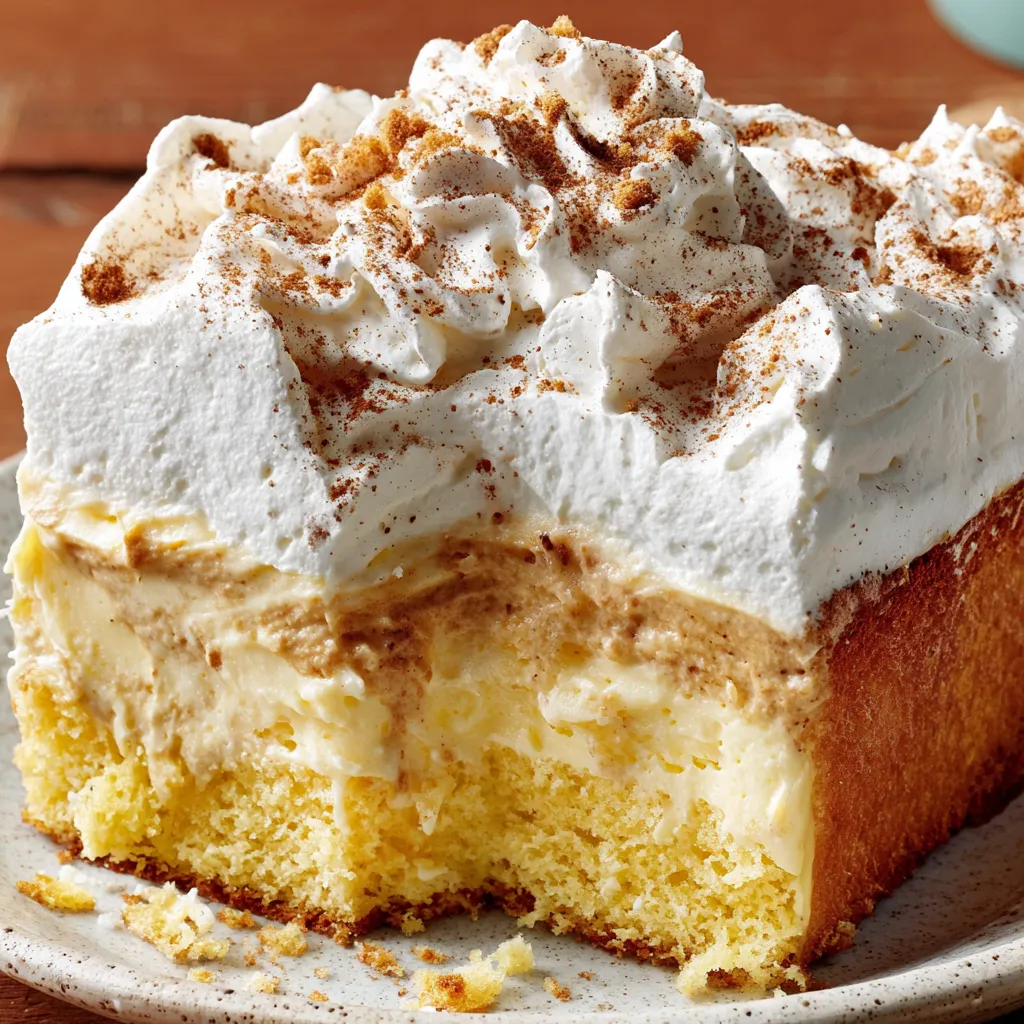 Eggnog Poke Cake