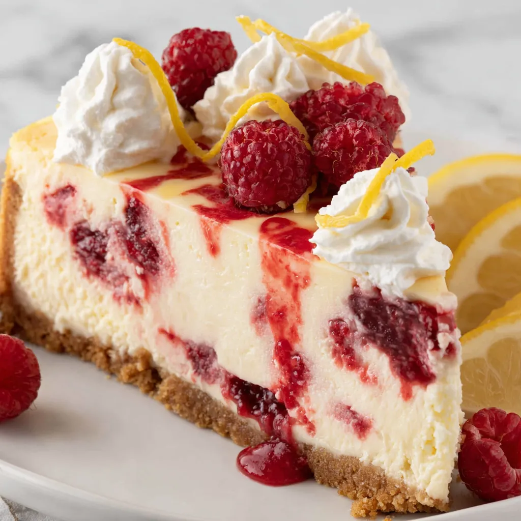 Lemon Raspberry Cheesecake