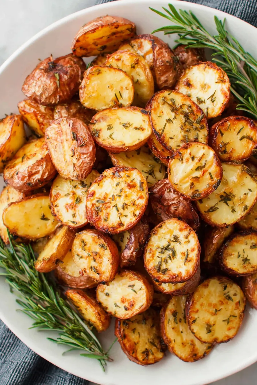 Grilled potatoes in foil packet on the grill