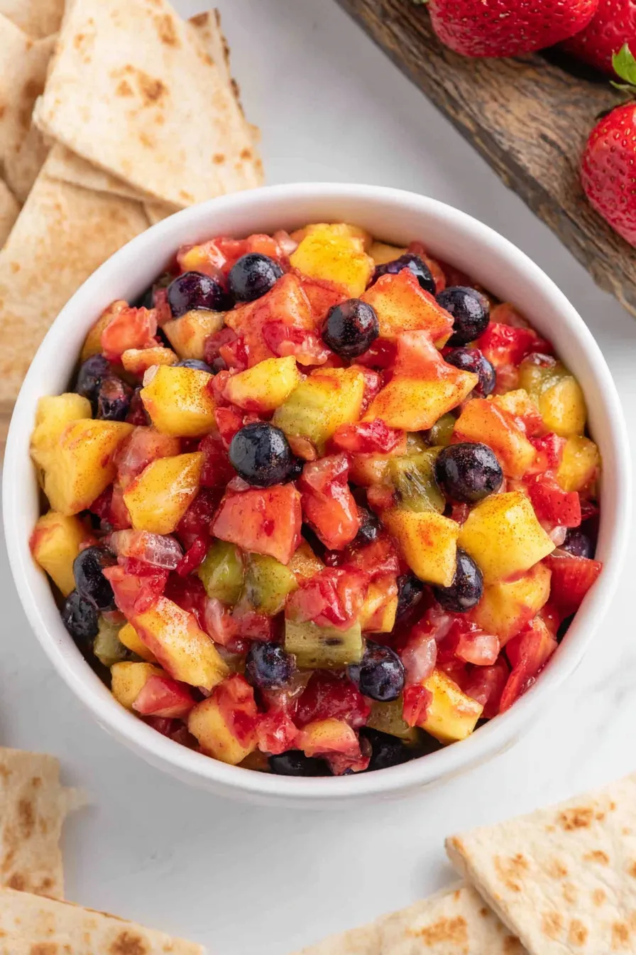 Close up of cinnamon tortilla chips