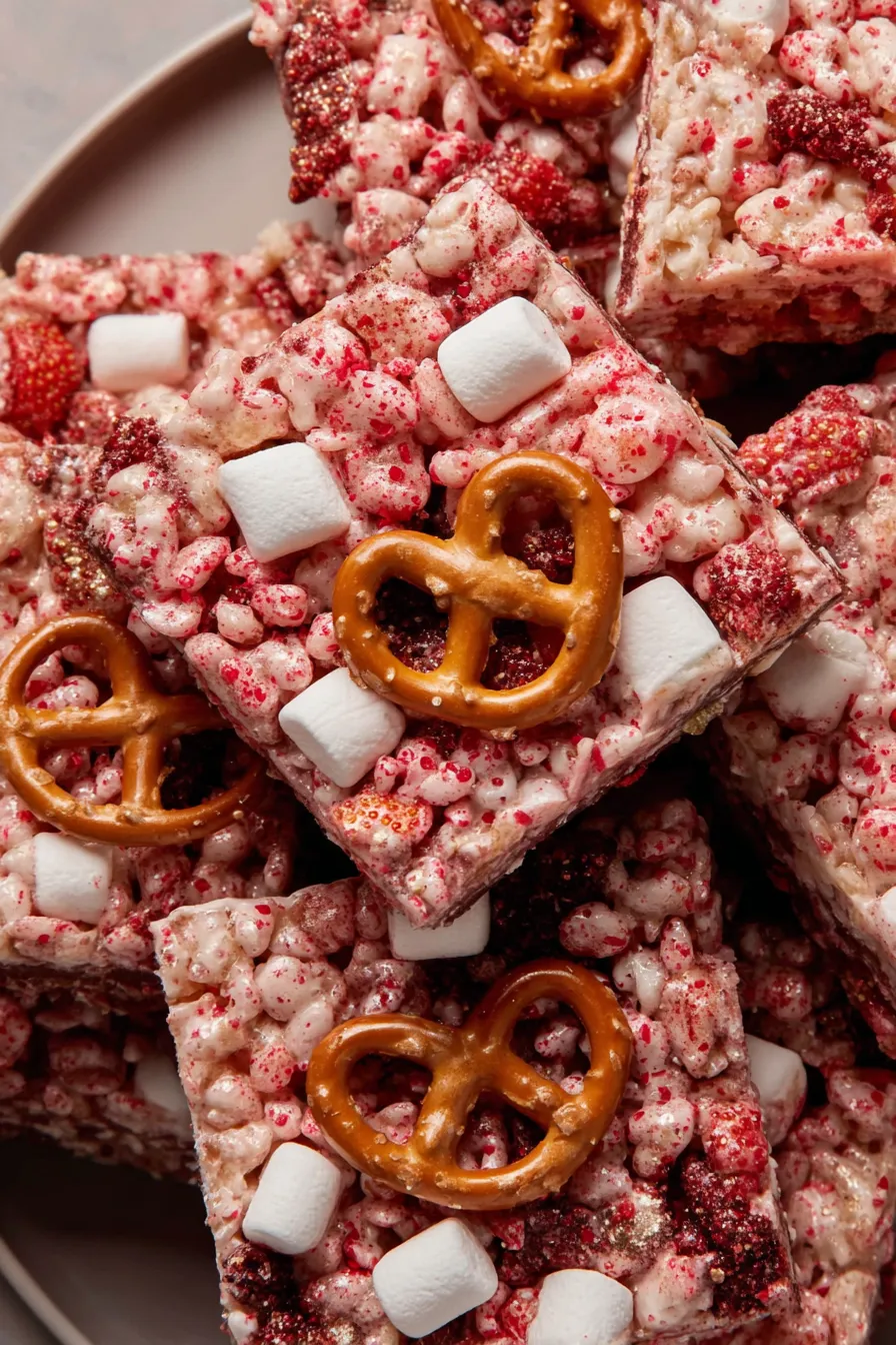 Roasted pretzel crumbs on baking sheet