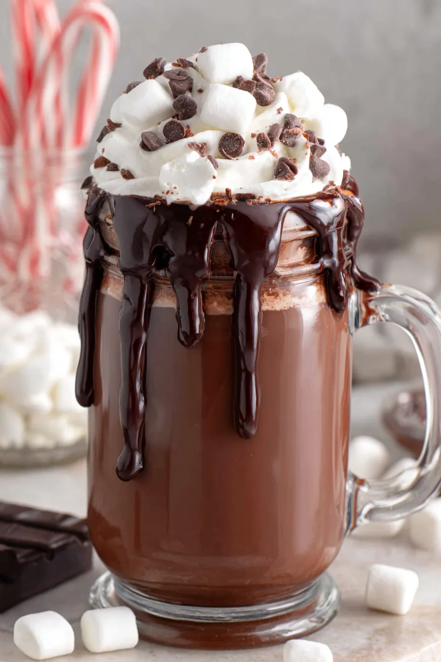 Slow cooker filled with melting chocolate and milk mixture