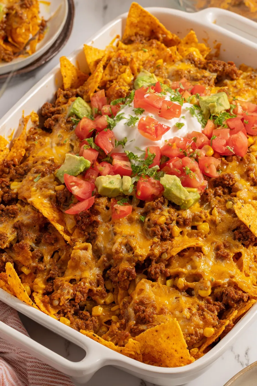 Doritos and ingredients on counter