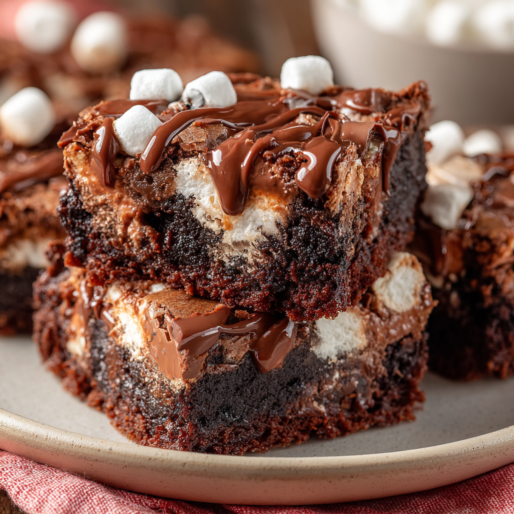 Gooey Marshmallow Chocolate Brownies