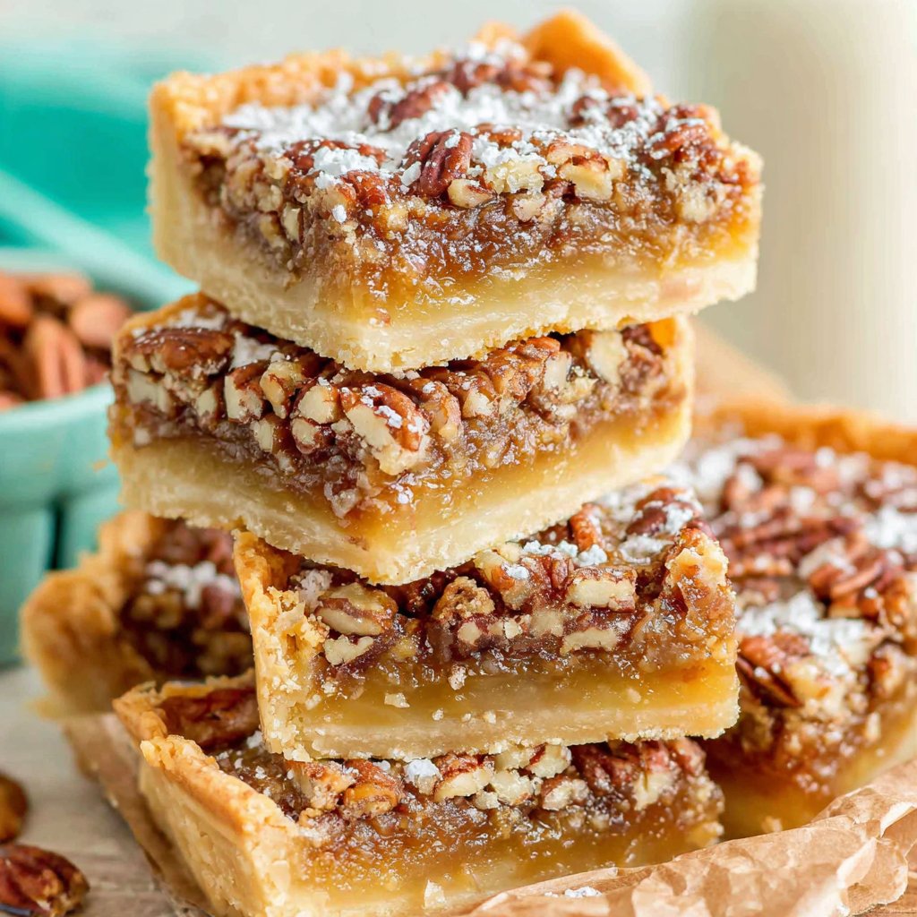 Buttery Pecan Pie Bars