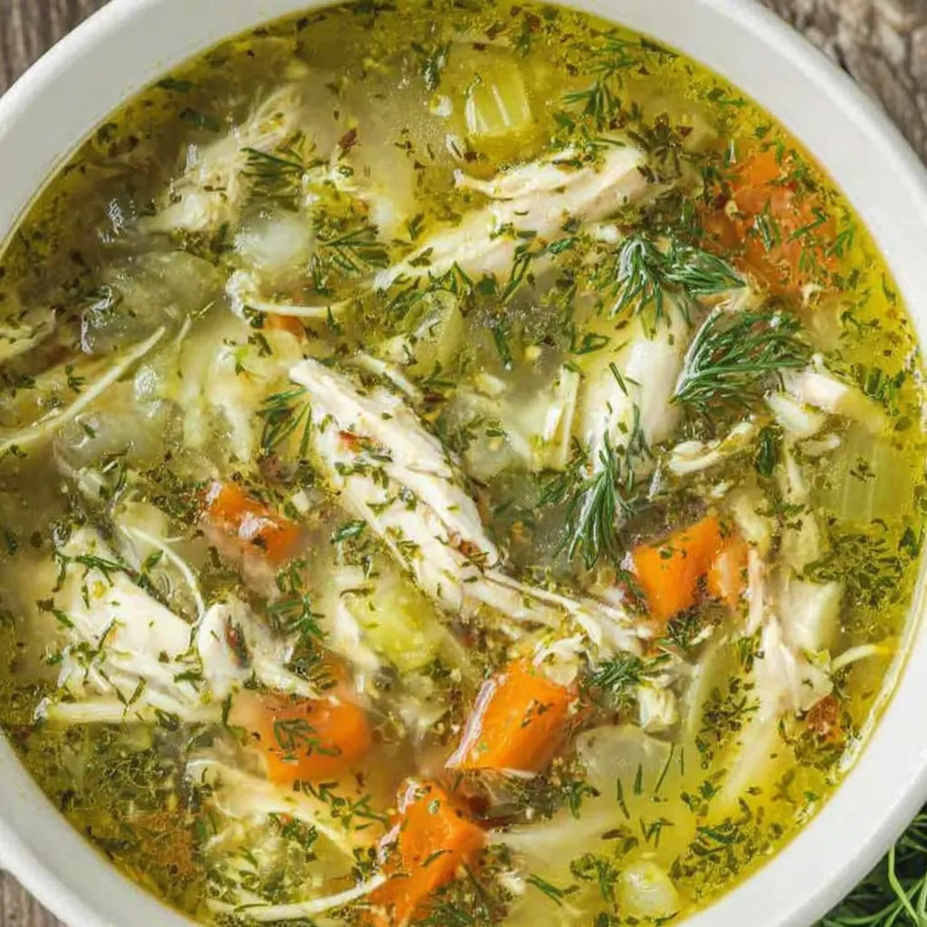 Classic Roasted Chicken Soup