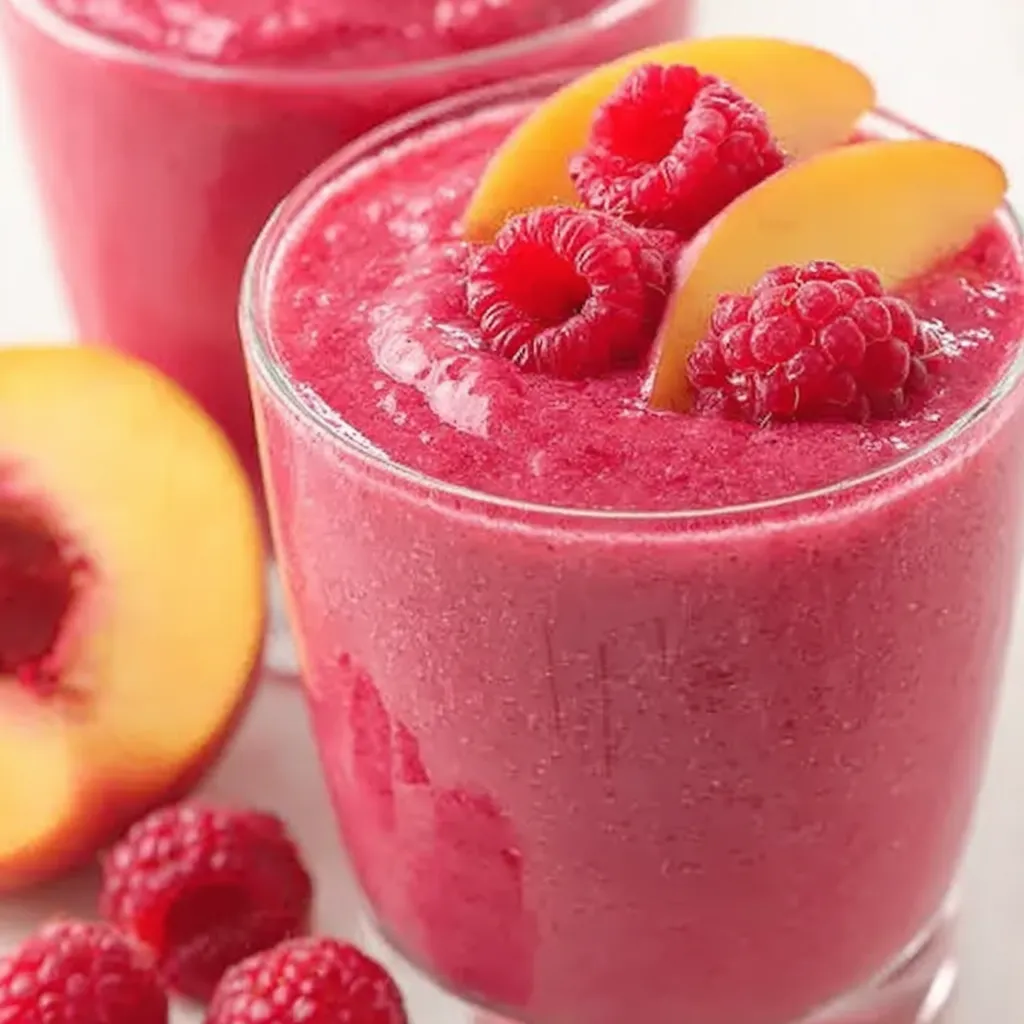 Raspberry Peach Smoothie