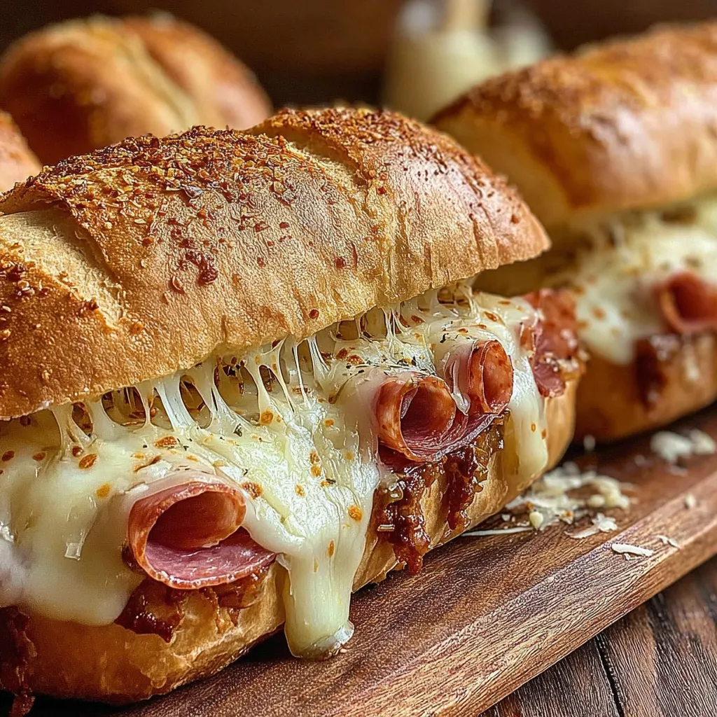Baked Italian Sub Sandwiches