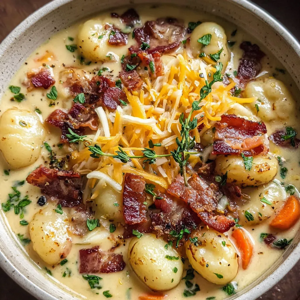 Bacon Cheddar Gnocchi Soup – A Rich and Creamy Comfort Meal