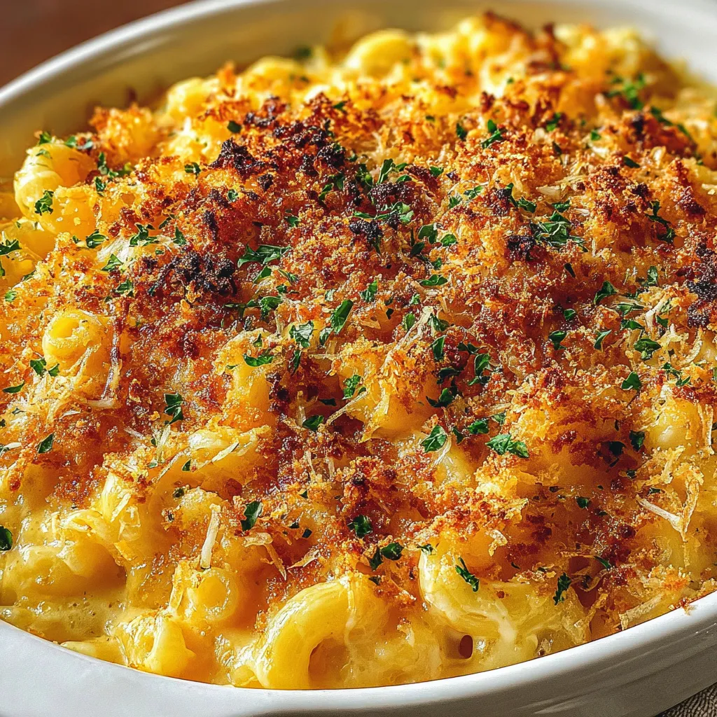 Baked Mac and Cheese with a Crunch