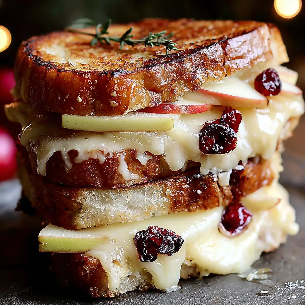 Apple and Cranberry Grilled Cheese
