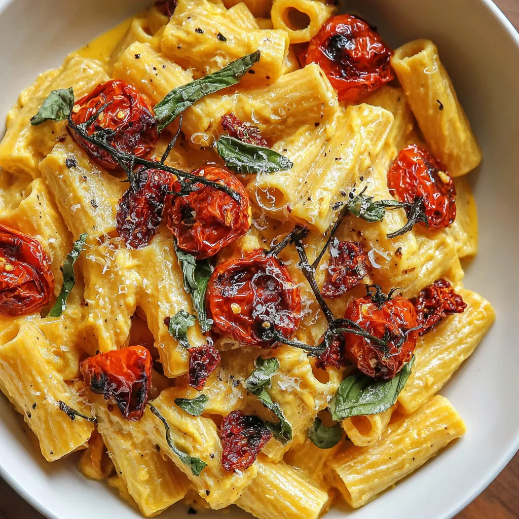 Roasted Tomato and Garlic Ricotta Pasta