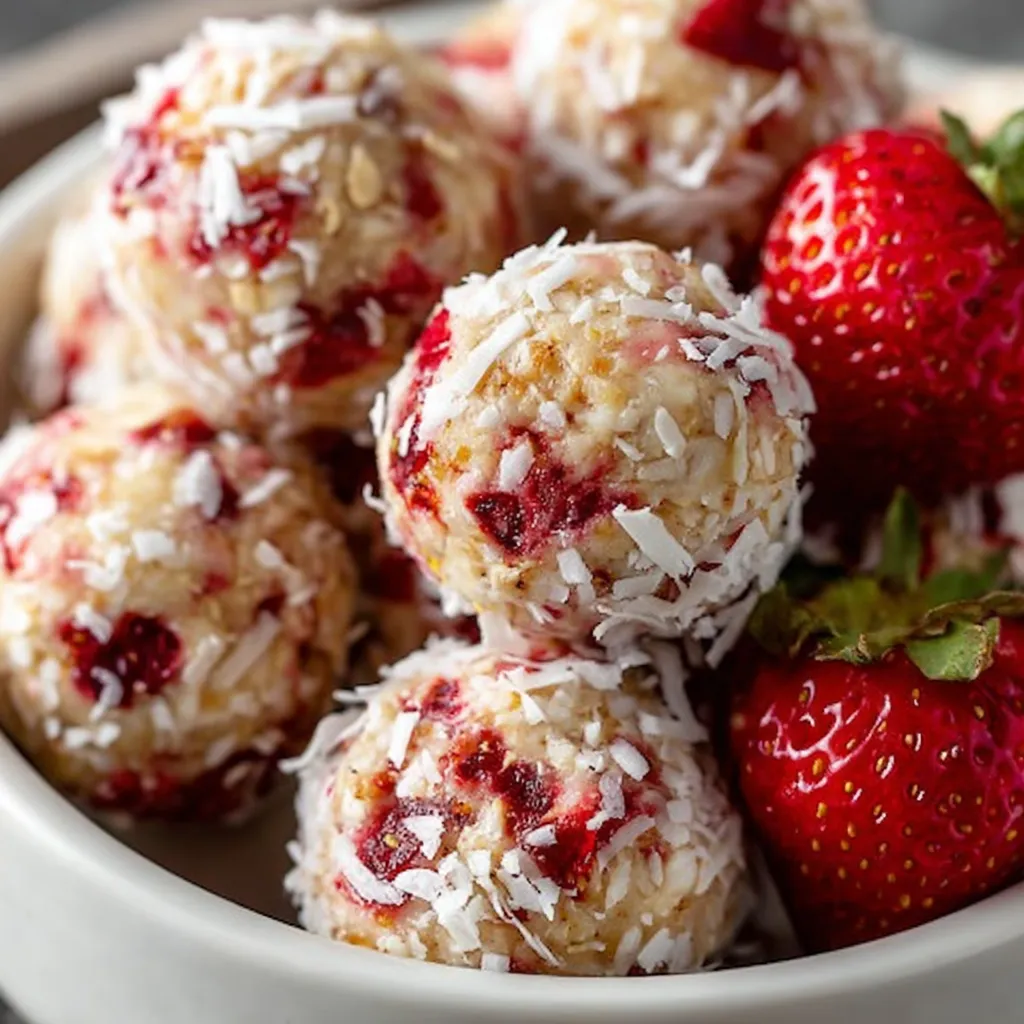 Strawberry Cheesecake Protein Balls