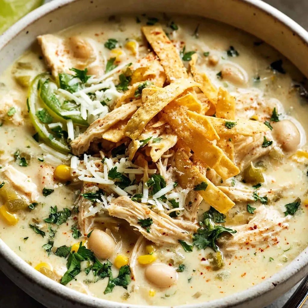 Creamy White Chicken Enchilada Soup