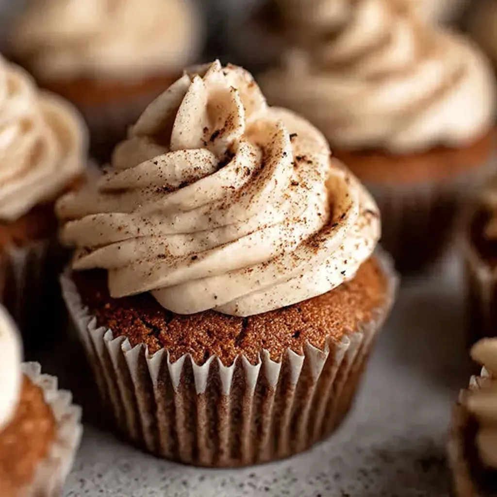 Pumpkin Dream Cupcakes with Espresso Cream Cheese Frosting
