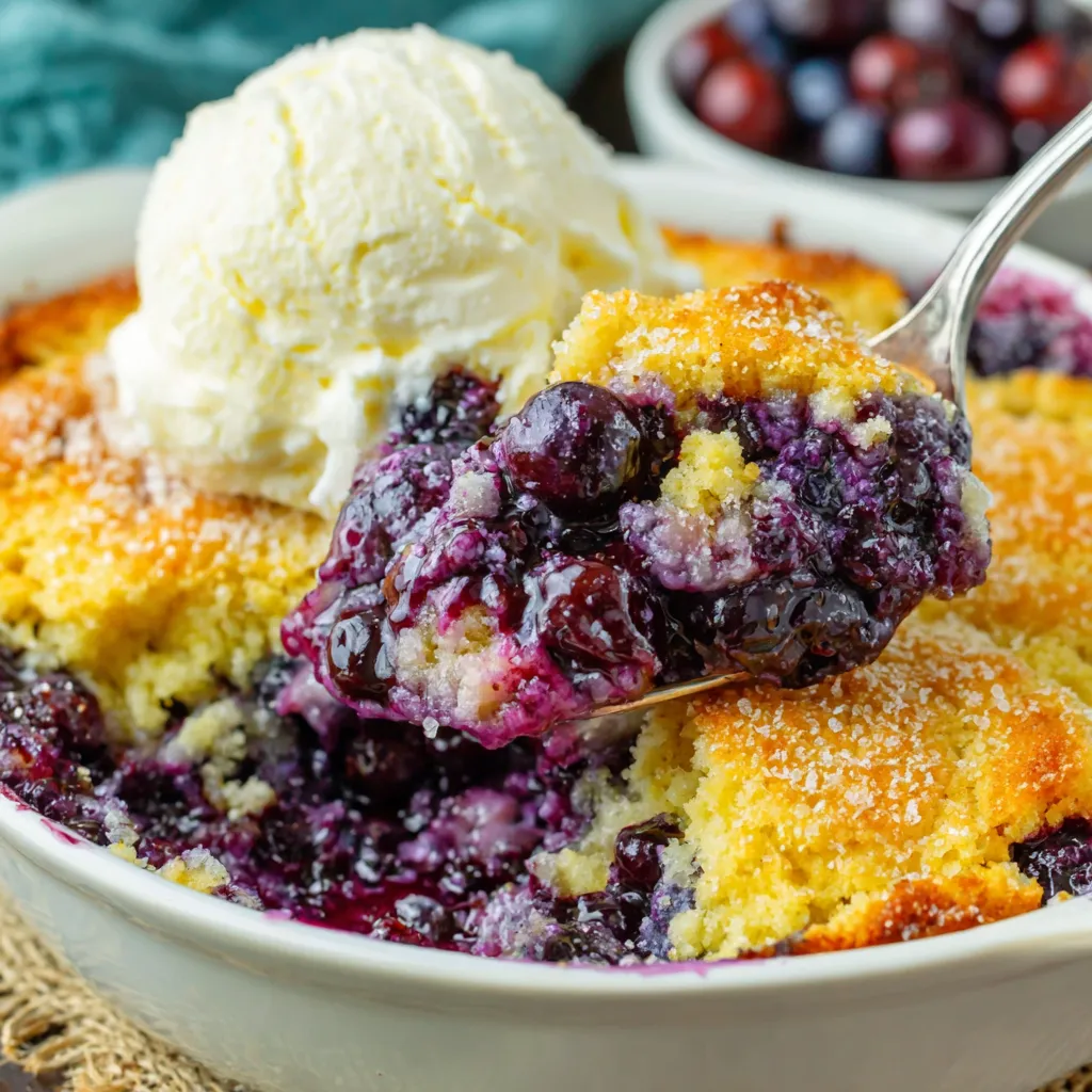 The Best Blueberry Cobbler